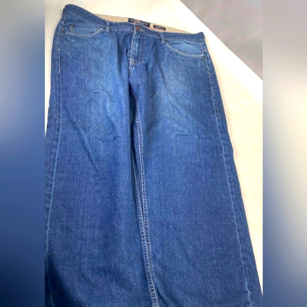 Y2K Ecko Unltd. Baggy-Fit Wide Leg Dark Wash Jeans
